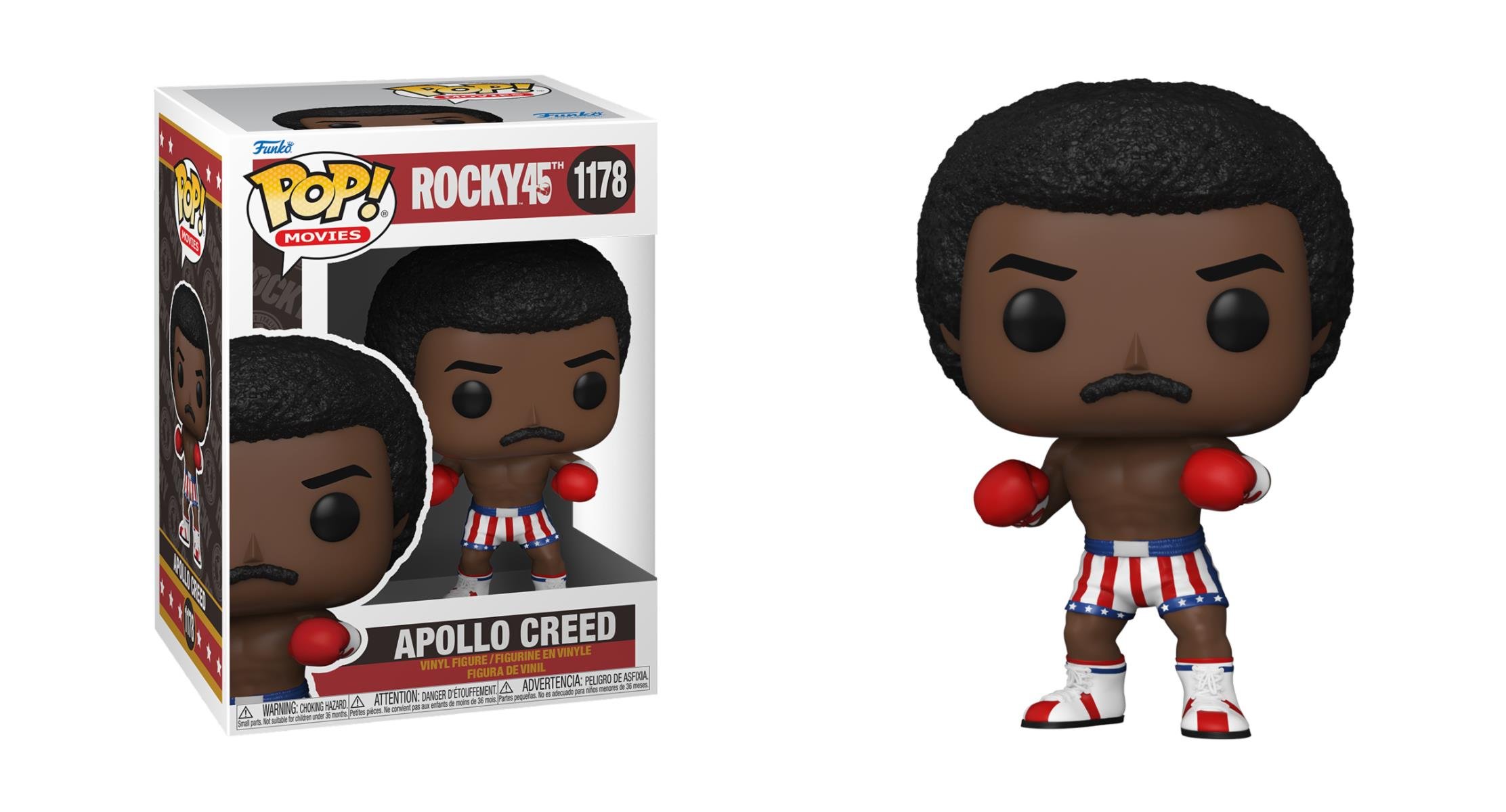 Rocky POP! Movies 45th Anniversary Apollo Creed Vinyle Figurine 10cm N°1178