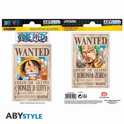 One Piece - Wanted Luffy Αυτοκόλλητα