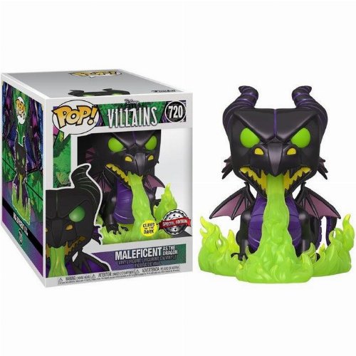 Φιγούρα Funko POP! Disney Villains - Maleficent Dragon
(GITD) #720 Supersized (Exclusive)