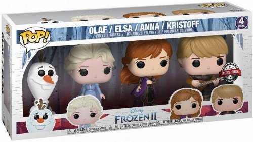 Φιγούρες Funko POP! Disney: Frozen 2 - Olaf, Elsa,
Anna, Kristoff 4-Pack (Exclusive)