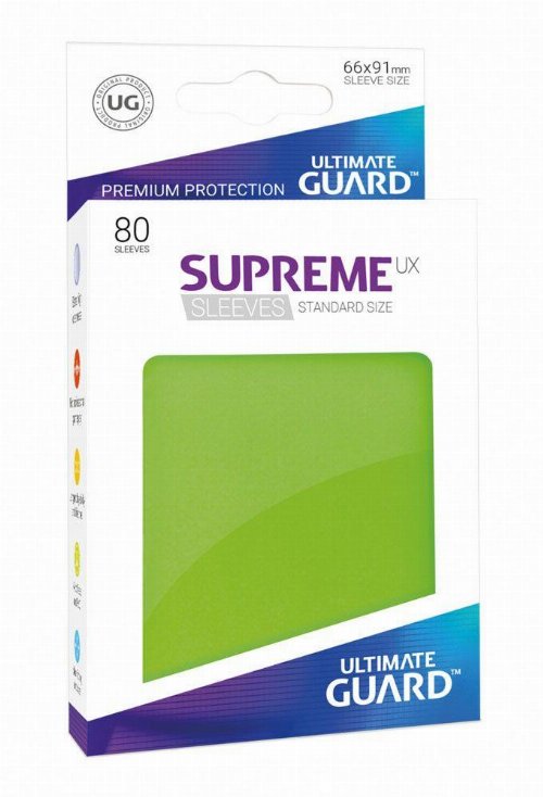 Ultimate Guard Supreme UX Standard Sleeves 80ct
- Light Green