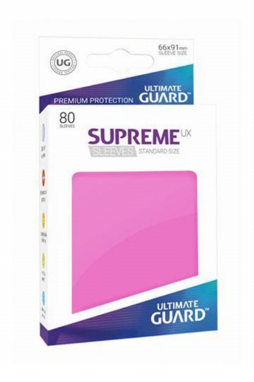 Ultimate Guard Supreme UX Standard Sleeves 80ct
- Pink