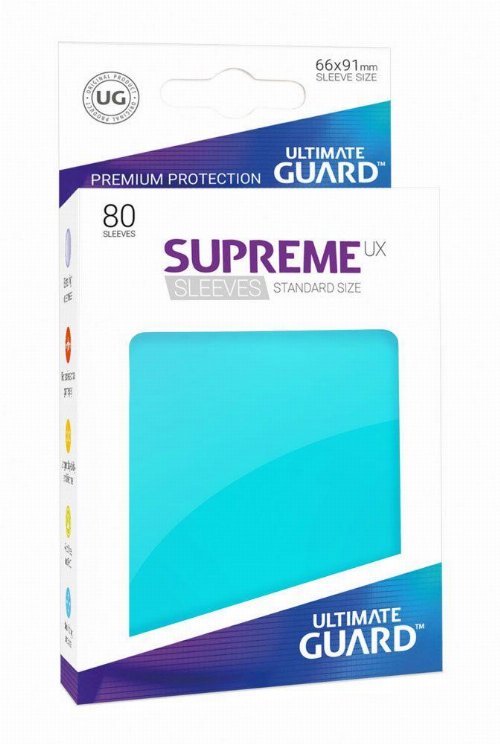 Ultimate Guard Supreme UX Standard Sleeves 80ct
- Aquamarine