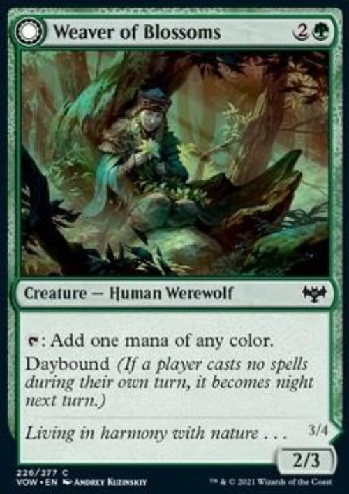 Weaver of Blossoms // Blossom-Clad
Werewolf