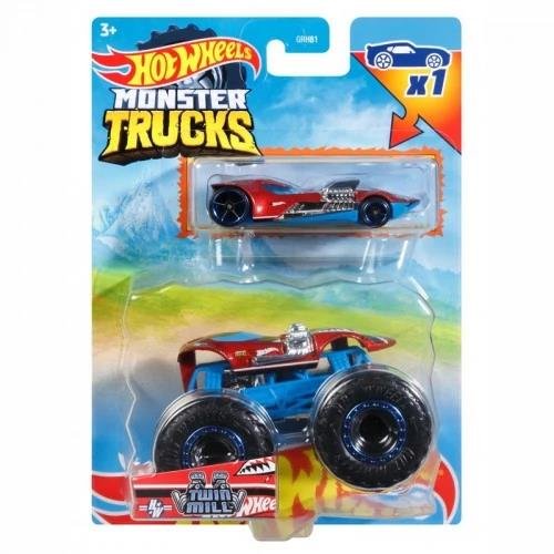 Hot Wheels - Monster Trucks: Twin Mill &
Track