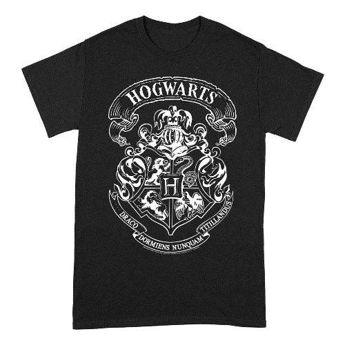 Harry Potter - Hogwarts Crest (Black and White)
T-Shirt