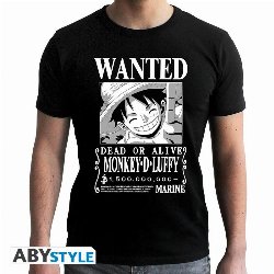One Piece - Wanted Luffy (Black & White) T-Shirt
(XL)