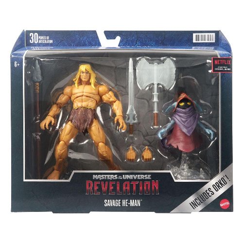 Masters of the Universe: Revelation Masterverse -
Savage He-Man & Orko Deluxe Φιγούρα Δράσης (18cm)