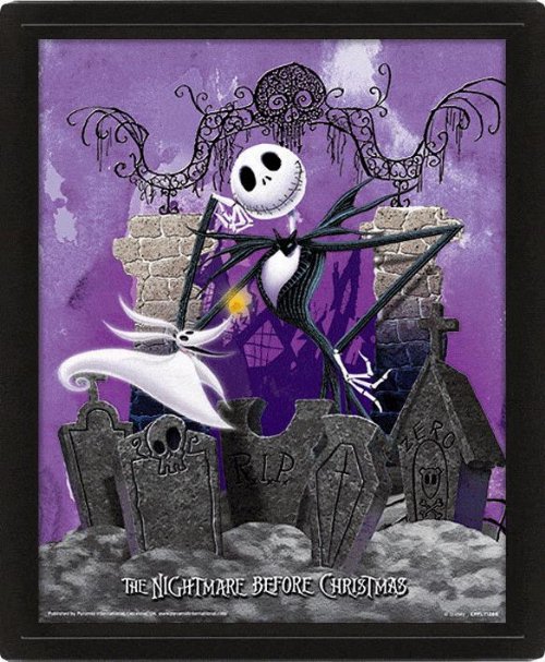 Nightmare Before Christmas - Graveyard 3D Αφίσα σε
Κάδρο (26x20cm)