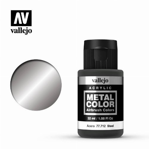 Vallejo Metal Air Color - Steel Χρώμα Μοντελισμού
(32ml)