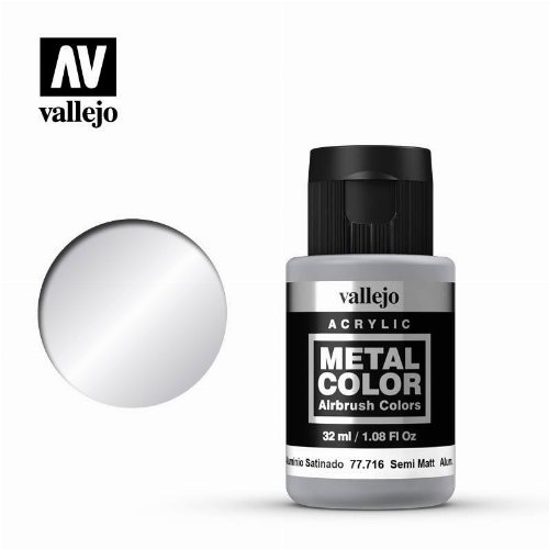 Vallejo Metal Air Color - Semi Matt Aluminium Χρώμα
Μοντελισμού (32ml)