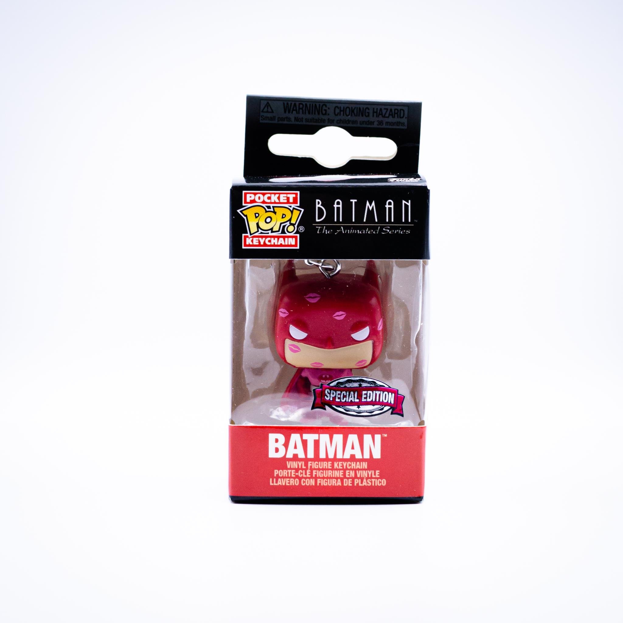 Funko Pocket POP! Keychain Batman: The Animated Series - Batman (Red/Pink)  Figure (Exclusive) 