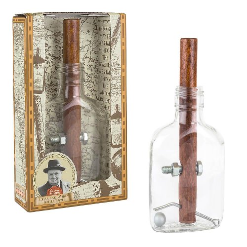 Γρίφος - Churchill`s cigar and whisky
bottle