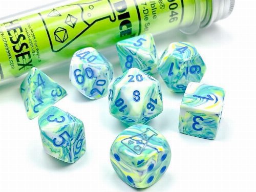 Σετ Ζάρια - 7 Dice Set Festive Garden with
Blue