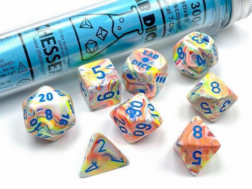 Σετ Ζάρια - 7 Dice Set Festive Kaleidoscope with
Blue