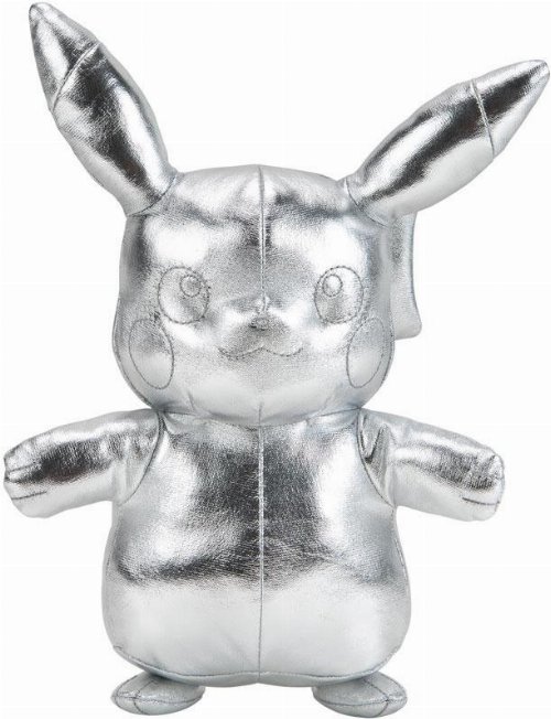 Pokemon: 25th Anniversary - Pikachu (Silver
Version) Plush Figure (20cm)