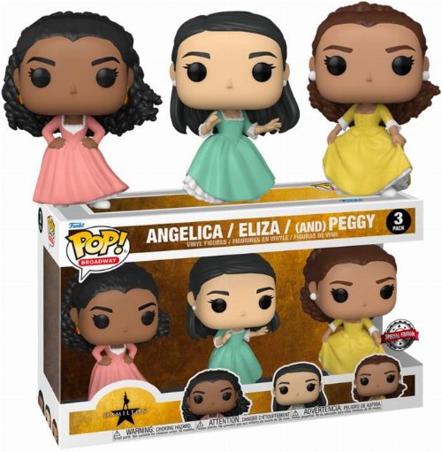 Figures Funko POP! Broadway: Hamilton -
Angelica, Eliza, Peggy Schuyler Sisters 3-pack
(Exclusive)