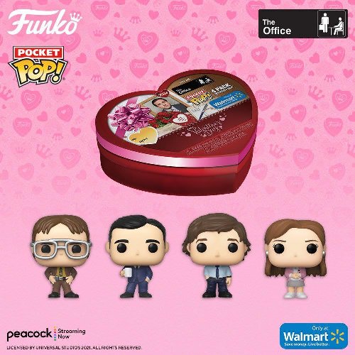 Funko Pocket Mystery - The Office: Valentine's Day
4-pack set (Exclusive)