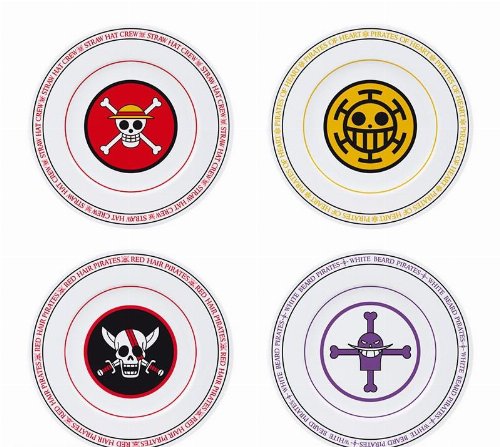 One Piece - Emblems 4-Pack Σετ Πιάτα
(21cm)