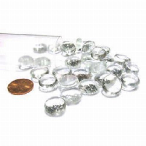 Clear Glass Stones Tokens (40)