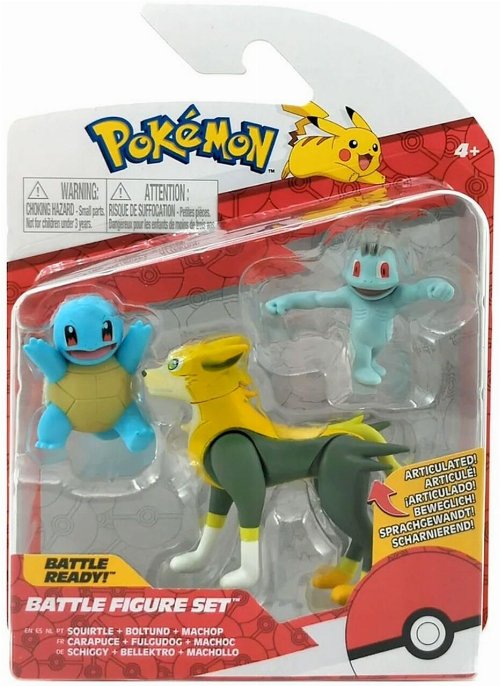 Pokemon - Squirtle, Boltund & Machop 3-Pack
Action Figures (6cm)