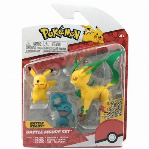 Pokemon - Pikachu, Wynaut & Leafeon 3-Pack Action
Figures (6cm)