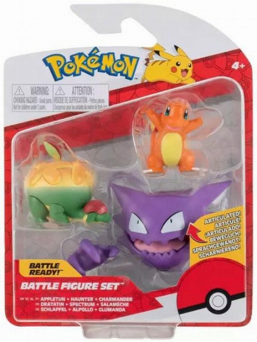 Pokemon - Appletun, Haunter & Charmander 3-Pack
Φιγούρα Δράσηs (6cm)