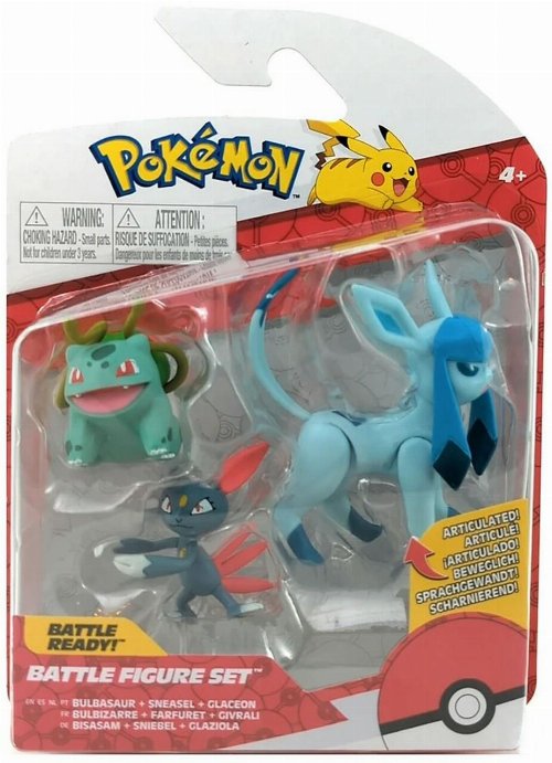 Pokemon - Bulbasaur, Sneasel & Glaceon 3-Pack
Φιγούρα Δράσηςs (6cm)