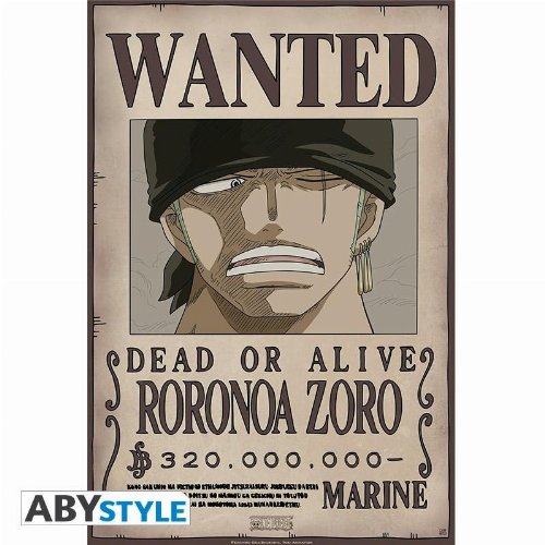 One Piece - Wanted Roronoa Zoro Poster
(52x38cm)