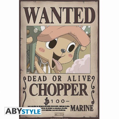 Αυθεντική Αφίσα One Piece - Wanted Chopper
(52x38cm)
