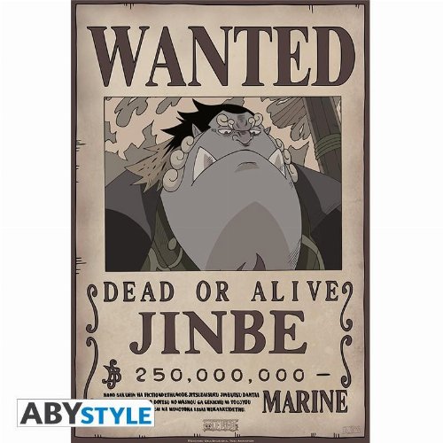 One Piece - Wanted Jinbe Αυθεντική Αφίσα
(52x38cm)