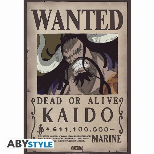 Αυθεντική Αφίσα One Piece - Wanted Kaido
(52x38cm)