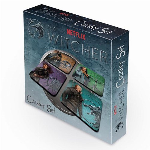 Netflix's The Witcher - Legendary Cork Coasters Set
(Σετ 4 Σουβέρ)