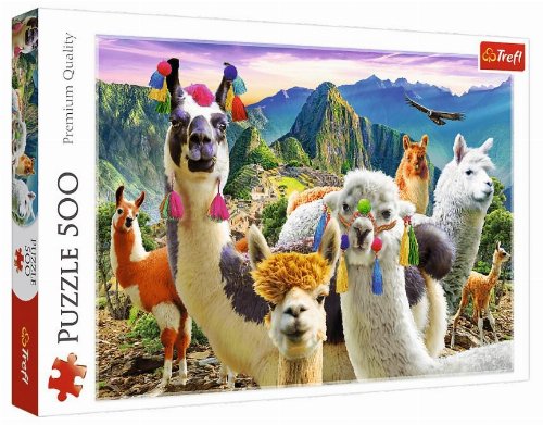 Puzzle 500 pieces - Llamas in the
Mountain