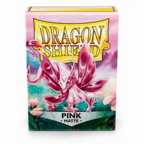 Dragon Shield Sleeves Standard Size - Matte Pink (60
Sleeves)