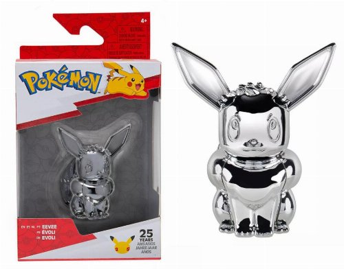 Φιγούρα Pokemon: 25th Anniversary - Eevee (Silver
Version) Battle Figure (7cm)