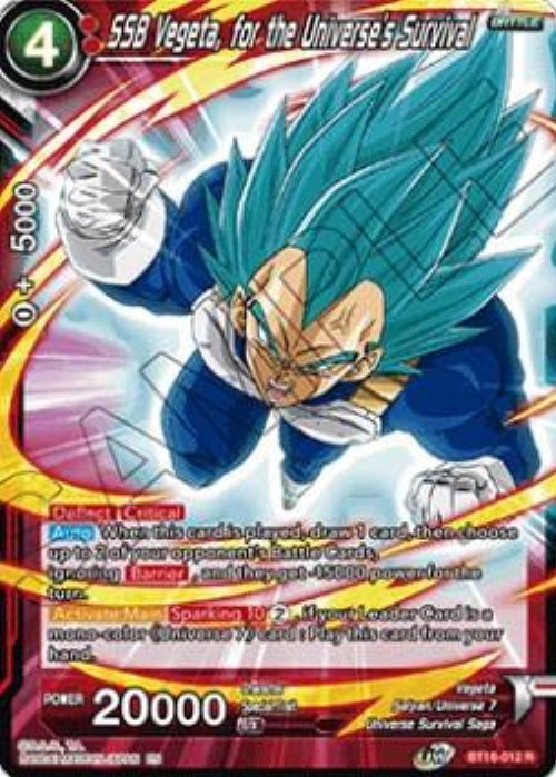 SSB Vegeta, for the Universe's
Survival