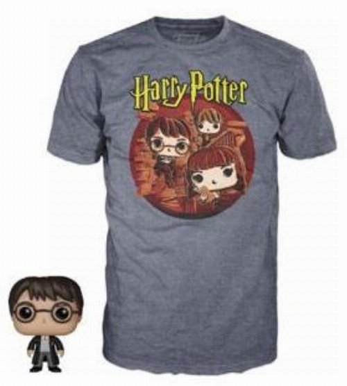 Συλλεκτικό Funko Box: Harry Potter - Harry Potter
(Trio) Pocket Funko POP! με T-Shirt