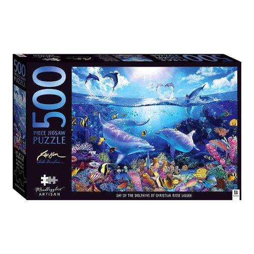 Puzzle 500 pieces - Day of the Dolphins