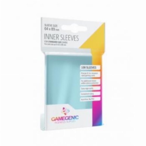 Gamegenic Inner Sleeves Standard Size - Clear (100
pieces)
