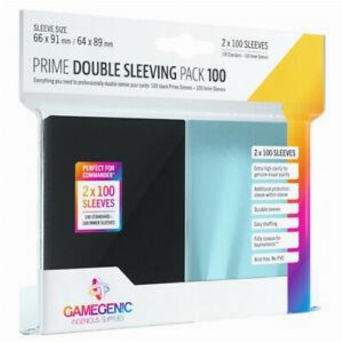 Gamegenic Card Sleeves Standard Size - Prime Double
Sleeving Pack (100 pieces)