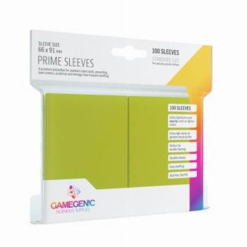 Gamegenic Card Sleeves Standard Size - Prime Lime (100
pieces)