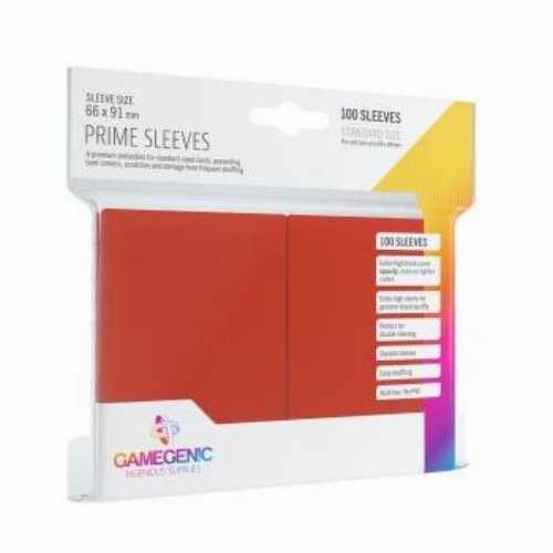 Gamegenic Card Sleeves Standard Size - Prime Red (100
pieces)