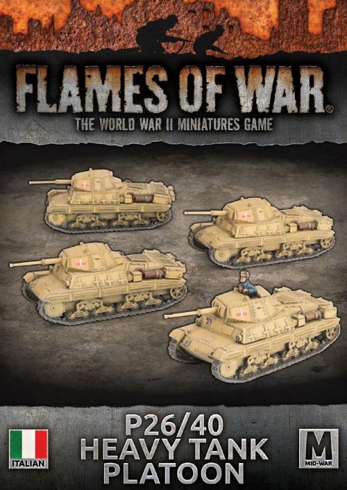 Flames of War - P26/40 Heavy Tank
Platoon