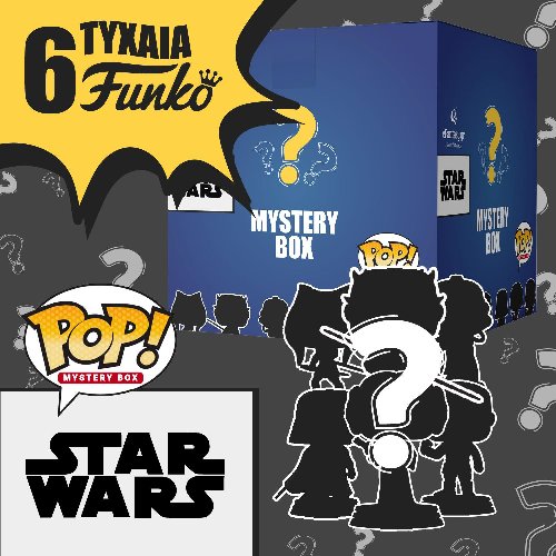 MysteryBox - MysteryPOP! Star Wars Edition (4 Standard
+ 2 Exclusive Funko POP!)