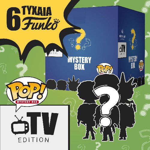 MysteryBox - MysteryPOP! Television Edition (4
Standard + 2 Exclusive Funko POP!)