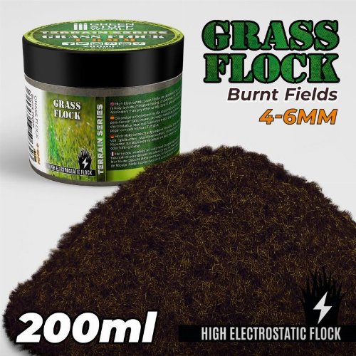 Green Stuff World - Burnt Fields 4-6mm Grass Flock
(200ml)
