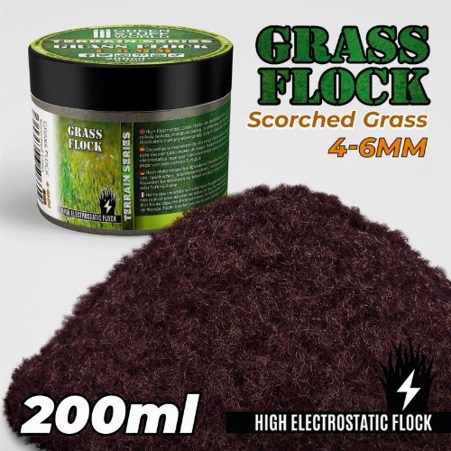 Green Stuff World - Scorched Brown 4-6mm Grass Flock
(200ml)