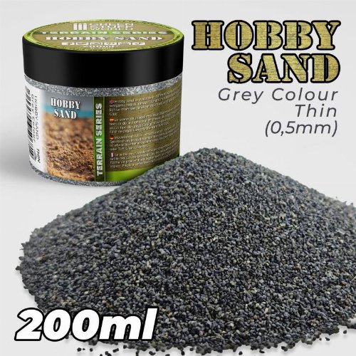 Green Stuff World - Dark Grey Thin Hobby Sand
(200ml)