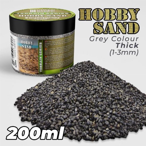 Green Stuff World - Dark Grey Thick Hobby Sand
(200ml)